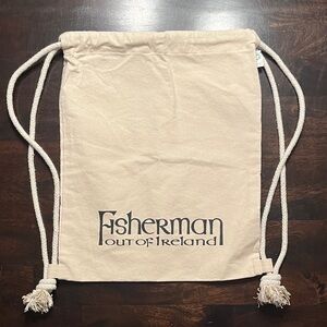 Fisherman Out of Ireland Canvas Drawstring Backpack
